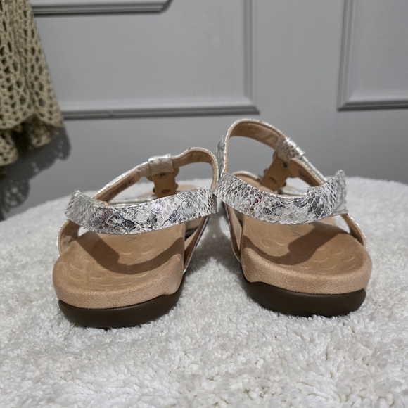 Vionic 9.5  Silver Ankle Strap Sandals - Picture 5 of 6